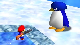 ⭐ Super Mario 64  Mother Penguin Shotgun Mario 64 [upl. by Aras]