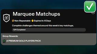 EAFC 24 MARQUEE MATCHUPS SBC SOLUTION WEEK 1 MARQUEE MATCHUPS SOLUTIONS [upl. by Skantze657]