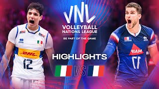 🇮🇹 ITA vs 🇫🇷 FRA  Quarter Finals  Highlights  Mens VNL 2024 [upl. by Ranger352]