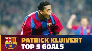 Patrick Kluiverts best goals for FC Barcelona [upl. by Itsrejk441]