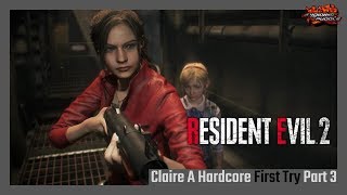 Aris Plays Resident Evil 2 REmake  Claire A Hardcore First Try Part 3 Final [upl. by Bully]