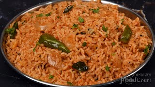 Tomato Rice Recipe Simple Lunch Recipe Thakkali Sadam [upl. by Chesney]