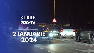 Știrile PRO TV  2 Ianuarie 2024 [upl. by Llerdnod]