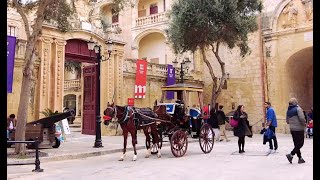 GW  Mdina  the fortress city in Malta  It has seen history of crusades amp war of 100s of years 4K [upl. by Ahselat244]