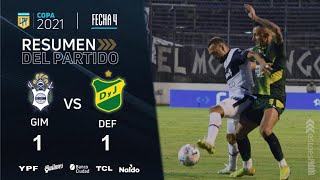 Copa De La Liga  Fecha 4  resumen de Gimnasia  Defensa y Justicia [upl. by Natsirk]