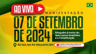 Ao vivo Manifestação de 7 de setembro de 2024 na AvPaulista [upl. by Rannug901]