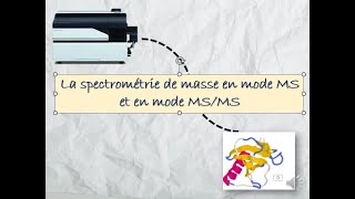 La spectrométrie de masse en mode MS et en tandem [upl. by Radek]