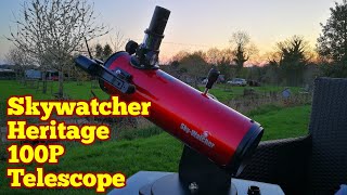 Skywatcher Heritage 100P Tabletop Windowsill Telescope With Dobsonian Mount Unboxing amp Review [upl. by Eardnaed]