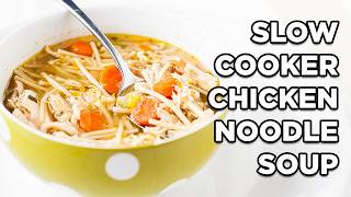 Slow Cooker Chicken Noodle Soup [upl. by Braden]