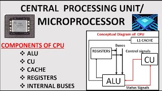 CPU and Its Components Components of MIcroprocessor [upl. by Alair]