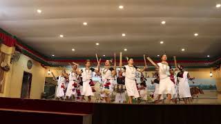 Women stick dance of theTharu in Nepal [upl. by Anehsak]