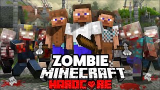 100 Players Simulate a Zombie Outbreak in Hardcore Minecraft [upl. by Anissa448]