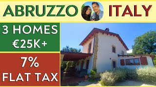 ABRUZZO Italy 3 HOMES for SALE  Italian VILLA amp Houses [upl. by Nanaj461]