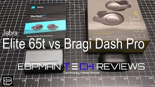 Jabra Elite 65t vs Bragi Dash Pro  Comparison with Outdoor Call Quality Demo [upl. by Yneffit359]