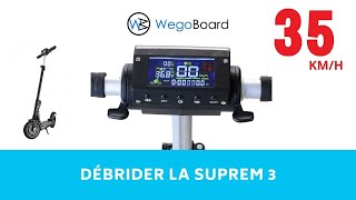 TUTO  Comment débrider la trottinette électrique Suprem 3 de Wegoboard 35 kmh [upl. by Goeger]