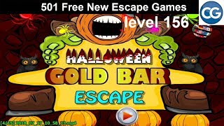 Walkthrough 501 Free New Escape Games level 156  Halloween gold bar escape  Complete Game [upl. by Zippora]