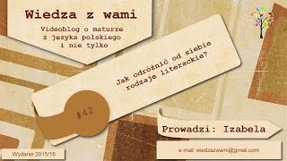 42 Powtórzenie do matury epika liryka i dramat  jak odróżnić od siebie rodzaje literackie [upl. by Herod768]