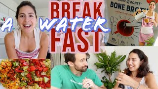 What I Eat After A Water Fast  How to Properly Refeed After A Water Fast  VLOG [upl. by Arised45]