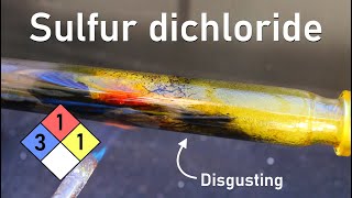 Synthesizing Sulfur Dichloride A Noxious Liquid That You DONT WANT  Thionyl Chloride Part 1 [upl. by Linea525]