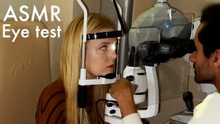 Real Eye Exam using Virtual Reality Unintentional ASMR Real person ASMR [upl. by Maritsa480]