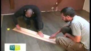 Pose parquet partie 22 wooden laminate flooring wooden floors laying in video part 2 [upl. by Kennie]