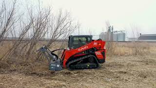 Loftness Battle Ax L Series on Kubota SVL752 [upl. by Essyla866]