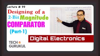 Designing of 2Bit Magnitude Comparator Part1 Tech Gurukul By Dinesh Arya [upl. by Kling]