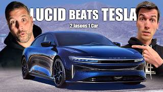 Lucid Sapphire Smashes Tesla Plaids Acceleration  2 Jasons 1 Car [upl. by Nwahsak]