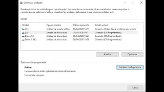 💪 Como OPTIMIZAR DESFRAGMENTAR tu DISCO DURO en WINDOWS 10  ACELERA tu PC Al MÁXIMO 100 [upl. by Cirilo]