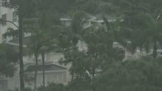 Live look from Florida as Irma’s eyewall reaches lower Florida Keys [upl. by Jadd]