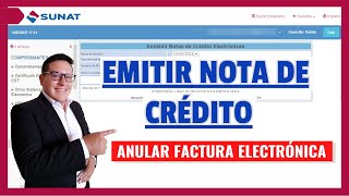 ¿Cómo anular una factura electrónica 2022 SUNAT [upl. by Olympium200]