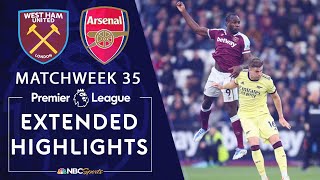 West Ham United v Arsenal  PREMIER LEAGUE HIGHLIGHTS  512022  NBC Sports [upl. by Rondi78]