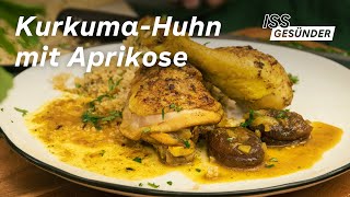 KurkumaRezept Hähnchen mit Aprikosen  AOK [upl. by Arik438]