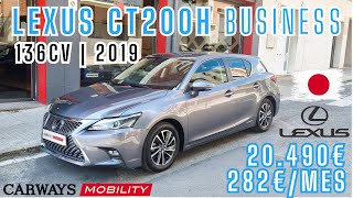 Enseñamos Lexus CT200h Business  43000km  2019  20490€  Carways Mobility [upl. by Sair]