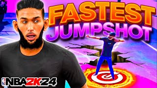 FASTEST JUMPSHOT in Season 1 NBA2K24 Quick Release  100 GREENS Best Jumper 2K24 😱 [upl. by Lyrradal]