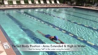 Coach Robb Swimming How To Use a Kickboard [upl. by Ydnam1]