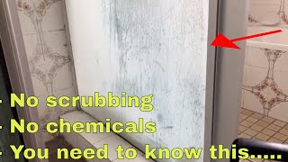 Best cleaning hack ever clean shower screen in seconds [upl. by Lesnah]