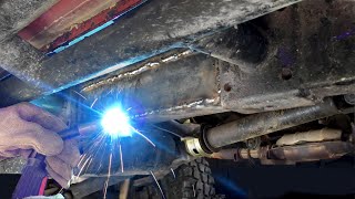 How to Properly Repair Rusty Frame of Toyota Pickup Truck at Home [upl. by Primrosa]