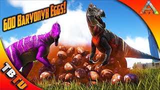 BARYONYX BREEDING AND MUTATIONS BARYONYX COLOR MUTATIONS Ark Survival Breeding Evolved [upl. by Noreen]