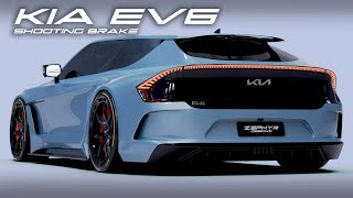 KIA EV6 X 2023 Shooting Brake Concept Modification by Zephyr Designz [upl. by Drake]