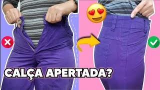 Como Alargar Calça Jeans APERTADA  Conserto de Roupas SEM ENROLAÇÃO✂️ [upl. by Dayir]