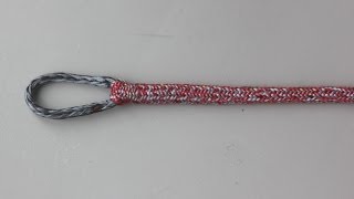 Eye splice in double braided Dyneema rope without using the cover [upl. by Patricia]