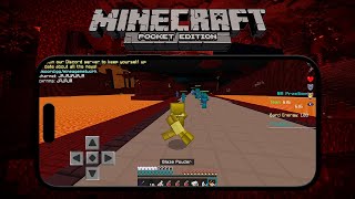 Así es jugar Team Fights en MINECRAFT BEDROCK 😮  ft Contras [upl. by Hoang]