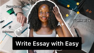 How to write a Great essayReport using AI with EasysummarizingParaphrasingreferencing Tools [upl. by Yarrum]