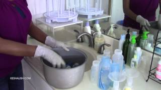 How to Clean and Sterilize Baby Bottles  Setup Bottle Cleaning Area [upl. by Narah]