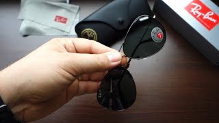 Review RayBan RB3025 004 58 62 classic gunmetal G15 polarized lenses amp how to spot a fake [upl. by Marge]