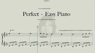 Perfect  Easy Piano [upl. by Gerrit436]