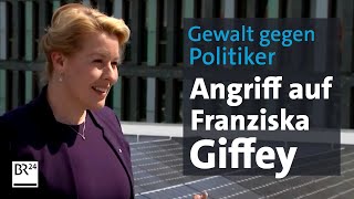 Gewalt gegen Politiker Angriff auf Franziska Giffey  BR24 [upl. by Clarisse88]