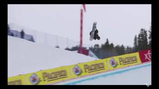 Yuto Totsuka beats Scotty James 1st place gold medal run 2021 World Snowboard Champs 9625pts Aspen [upl. by Myer]