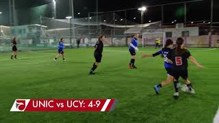 Futsal Women Highlights  Cyprus Universities Championship 20232024  UNIC vs UCY [upl. by Yeltneb247]